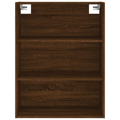 Kaappi ruskea tammi 69,5x34x180 cm tekninen puu