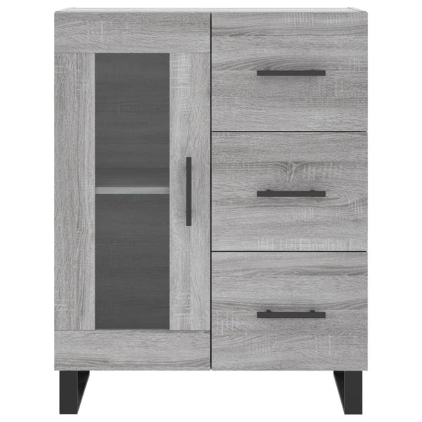 Kaappi harmaa Sonoma 69,5x34x180 cm tekninen puu