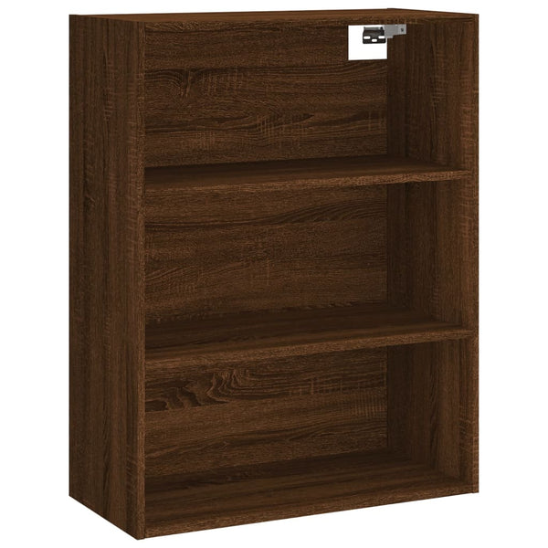 Kaappi ruskea tammi 69,5x32,5x180 cm tekninen puu