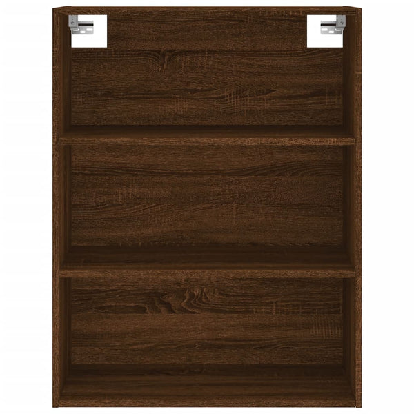 Kaappi ruskea tammi 69,5x32,5x180 cm tekninen puu