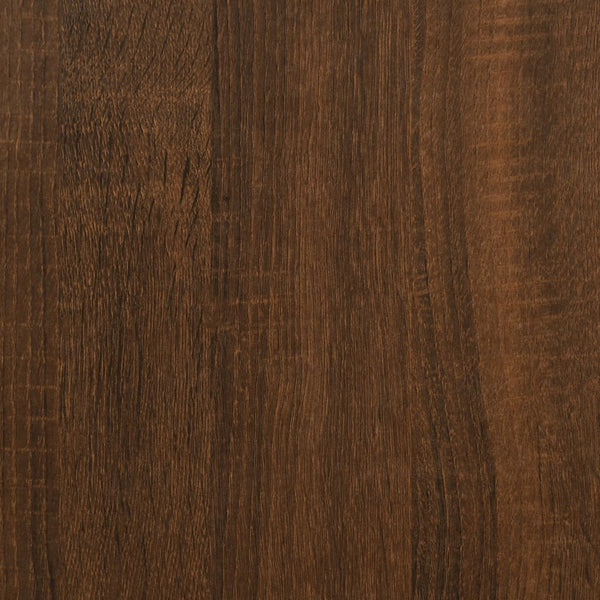 Kaappi ruskea tammi 69,5x32,5x180 cm tekninen puu