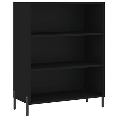 Kaappi musta 69,5x32,5x180 cm tekninen puu