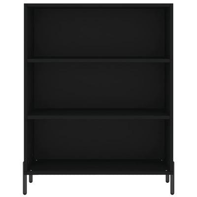 Kaappi musta 69,5x32,5x180 cm tekninen puu