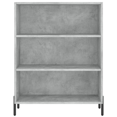 Kaappi betoninharmaa 69,5x32,5x180 cm tekninen puu