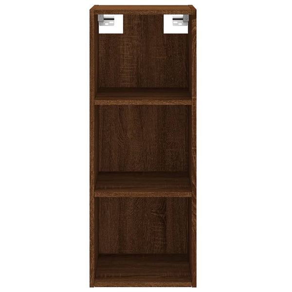 Kaappi ruskea tammi 34,5x34x180 cm tekninen puu
