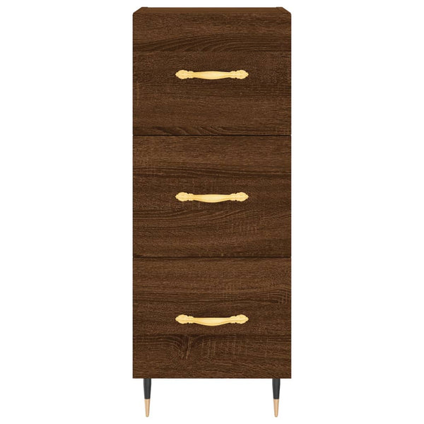 Kaappi ruskea tammi 34,5x34x180 cm tekninen puu