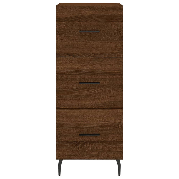 Kaappi ruskea tammi 34,5x34x180 cm tekninen puu