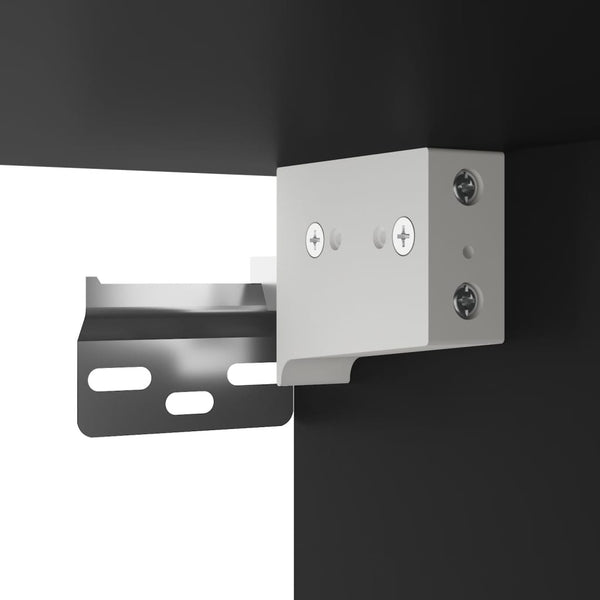 Kaappi musta 34,5x32,5x180 cm tekninen puu