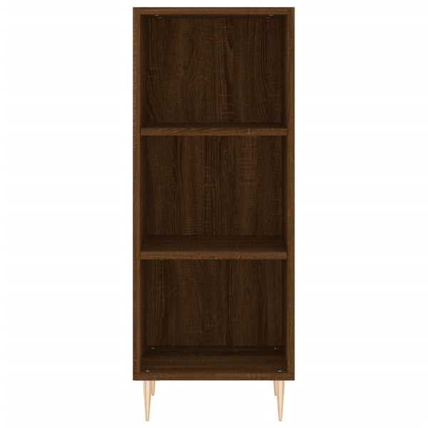 Kaappi ruskea tammi 34,5x32,5x180 cm tekninen puu