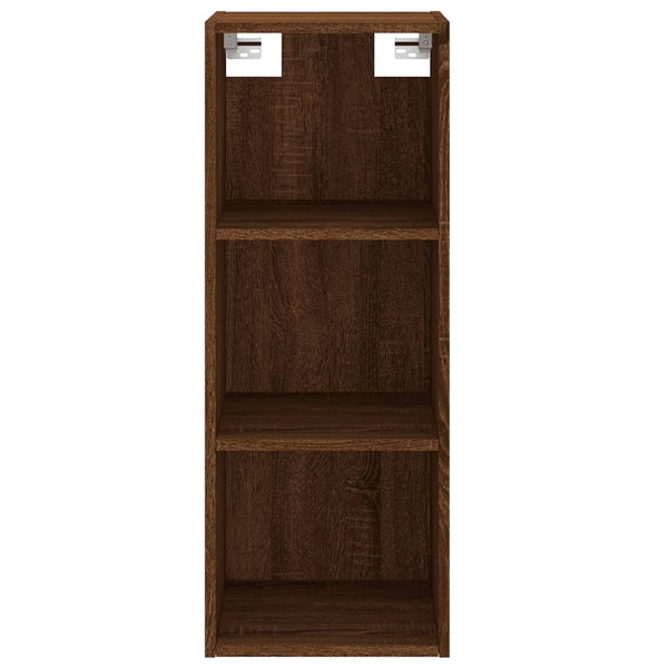 Kaappi ruskea tammi 34,5x32,5x180 cm tekninen puu