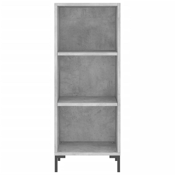 Kaappi betoninharmaa 34,5x32,5x180 cm tekninen puu