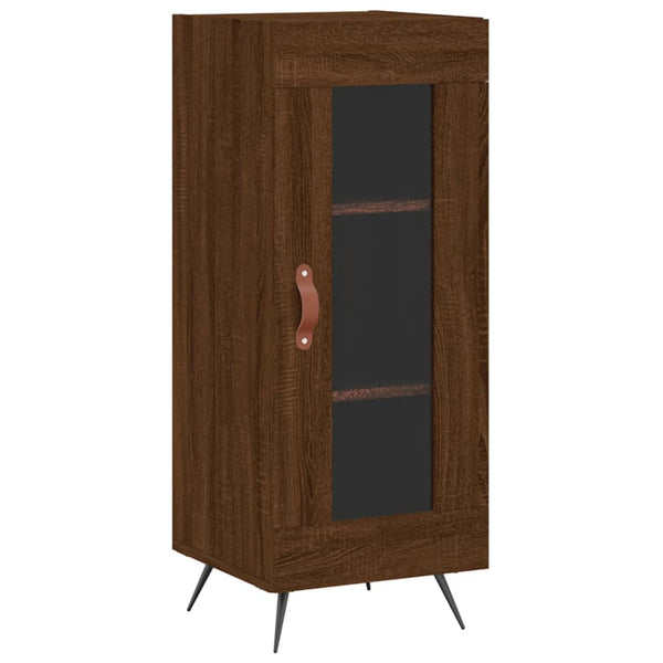 Kaappi ruskea tammi 34,5x34x180 cm tekninen puu