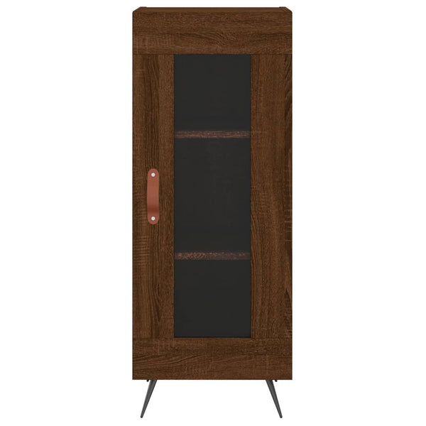 Kaappi ruskea tammi 34,5x34x180 cm tekninen puu