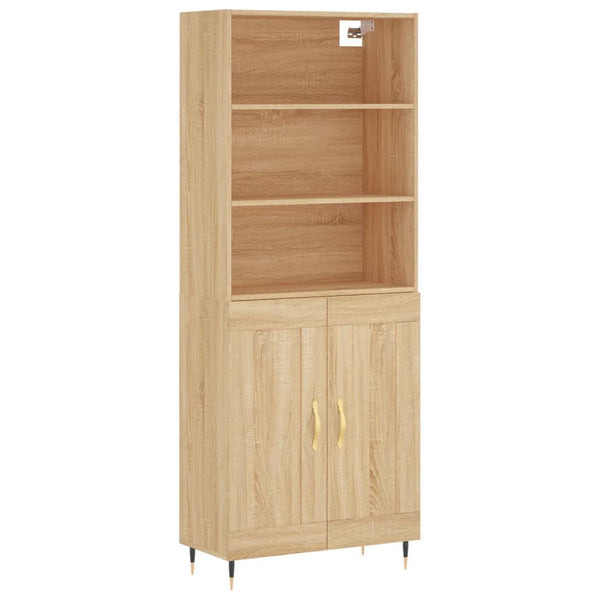 Kaappi Sonoma tammi 69,5x34x180 cm tekninen puu