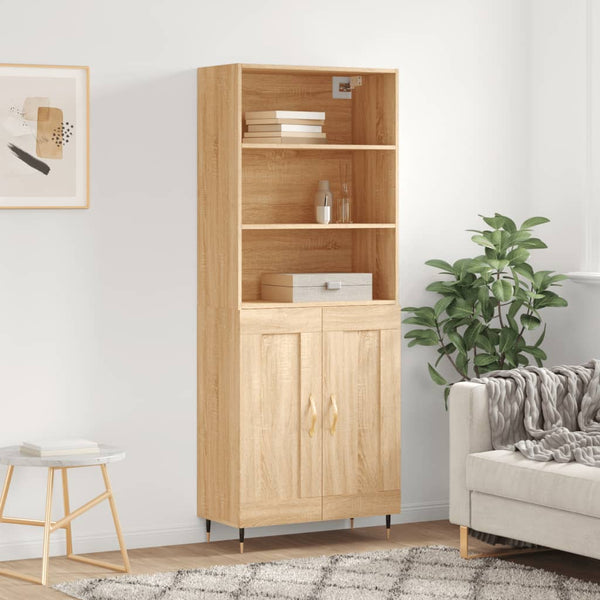 Kaappi Sonoma tammi 69,5x34x180 cm tekninen puu