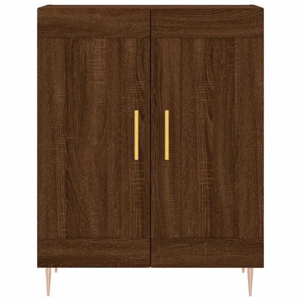 Kaappi ruskea tammi 69,5x34x180 cm tekninen puu