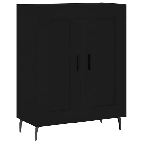 Kaappi musta 69,5x34x180 cm tekninen puu