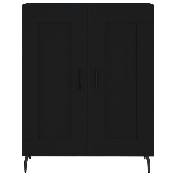 Kaappi musta 69,5x34x180 cm tekninen puu