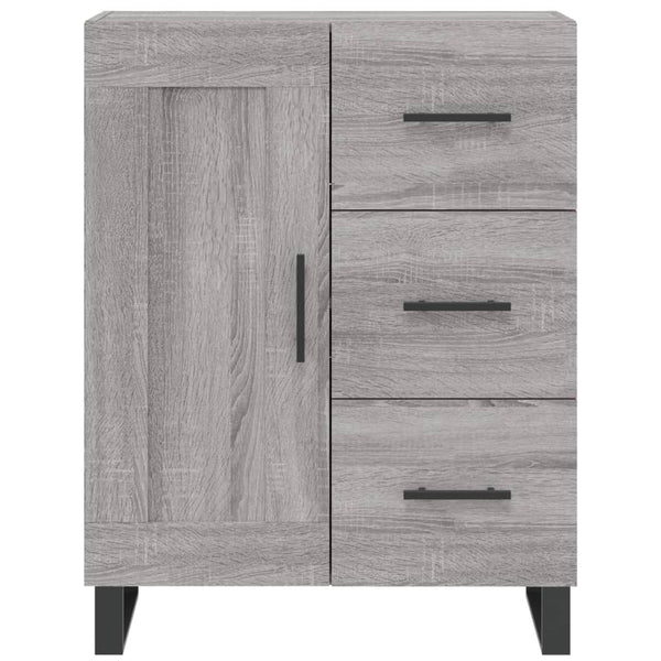Kaappi harmaa Sonoma 69,5x34x180 cm tekninen puu