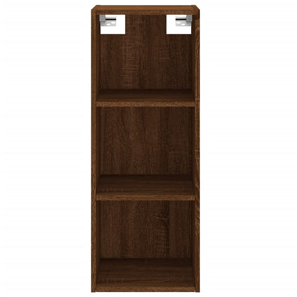 Kaappi ruskea tammi 34,5x34x180 cm tekninen puu