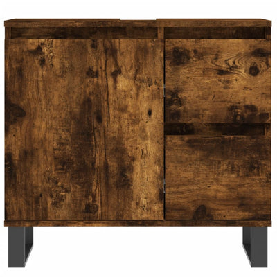 Kylpyhuoneen kalustesarja Fotios (3-osainen, savutammi puinen)