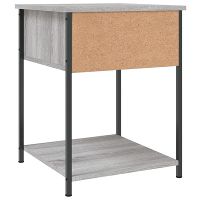 Yöpöydät 2 kpl harmaa Sonoma 44x45x58 cm tekninen puu