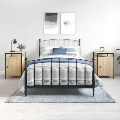 Sonoma-tammi yöpöydät Zefirin 40x42x60cm (2 kpl, puinen)