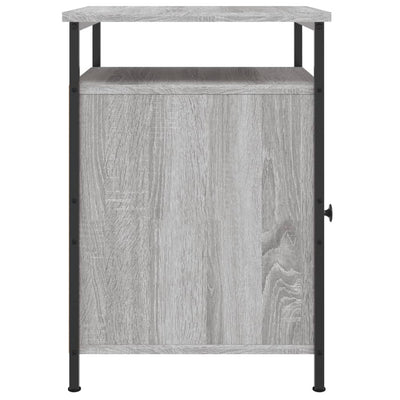 Yöpöydät 2 kpl harmaa Sonoma 40x42x60 cm tekninen puu