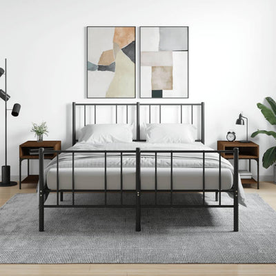 Ruskea yöpöydät Ianula 40x41x50cm (2 kpl, tammi, puinen)