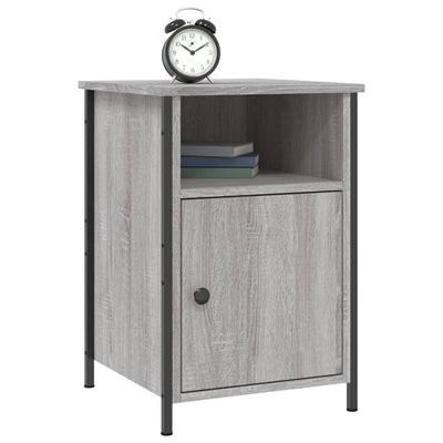 Yöpöydät 2 kpl harmaa Sonoma 40x42x60 cm tekninen puu