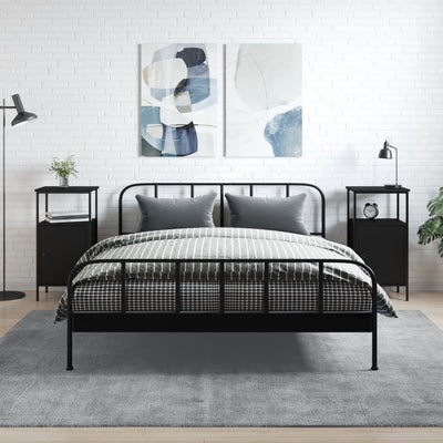 Musta yöpöydät Chester 41x31x80cm (2 kpl puinen)