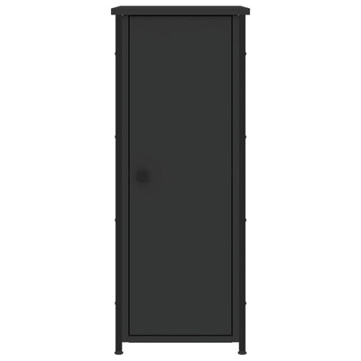 Yöpöydät 2 kpl musta 32x42x80 cm tekninen puu