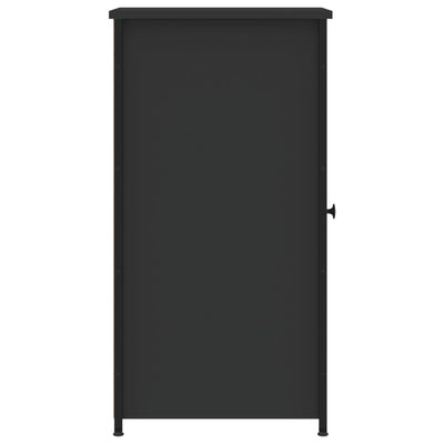 Yöpöydät 2 kpl musta 32x42x80 cm tekninen puu