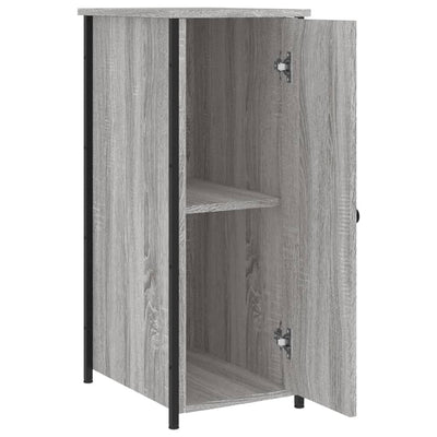 Yöpöydät 2 kpl harmaa Sonoma 32x42x80 cm tekninen puu