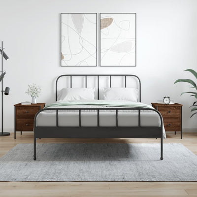 Ruskea yöpöydät Xin 40x42x50cm (2 kpl, tammi, puinen)