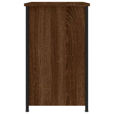 Yöpöydät 2 kpl ruskea tammi 40x36x60 cm tekninen puu
