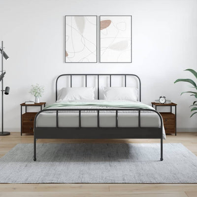 Ruskea yöpöydät Carpov 34x35,5x50cm (2 kpl, tammi, puinen)