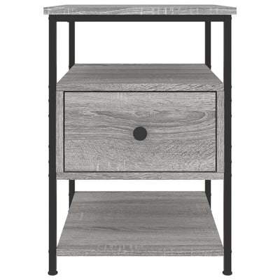 Yöpöydät 2 kpl harmaa Sonoma 40x42x56 cm tekninen puu