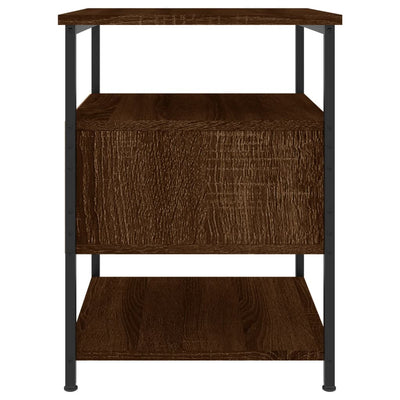 Ruskea tammi yöpöydät Lastuna 40x42x56cm (2 kpl puinen)