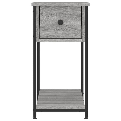 Yöpöytä harmaa Sonoma 30x60x60 cm tekninen puu