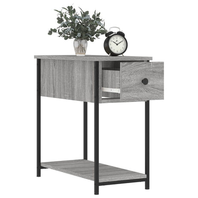 Yöpöydät 2 kpl harmaa Sonoma 30x60x60 cm tekninen puu