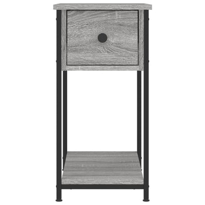 Yöpöydät 2 kpl harmaa Sonoma 30x60x60 cm tekninen puu