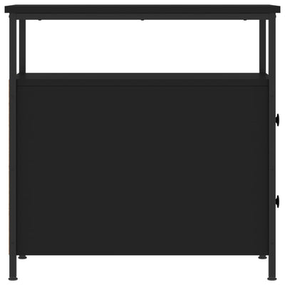 Yöpöydät 2 kpl musta 30x60x60 cm tekninen puu