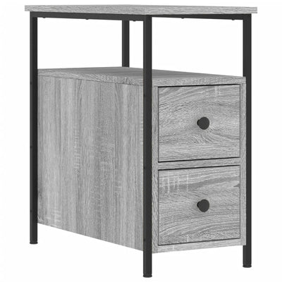 Yöpöytä harmaa Sonoma 30x60x60 cm tekninen puu
