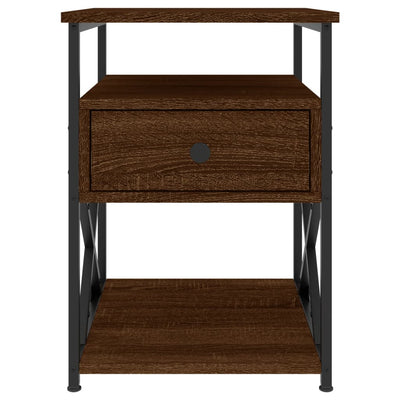 Ruskea yöpöytä Tesrife 40x42x55cm (puinen)