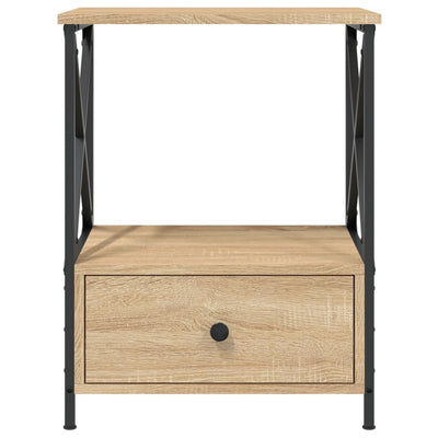 Yöpöydät 2 kpl Sonoma-tammi 50x41x65 cm tekninen puu