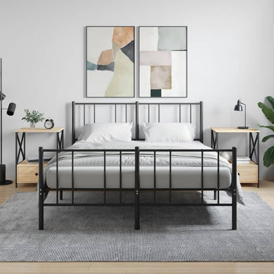 Sonoma-tammi yöpöydät Vahtang 50x41x65cm (2 kpl, puinen)