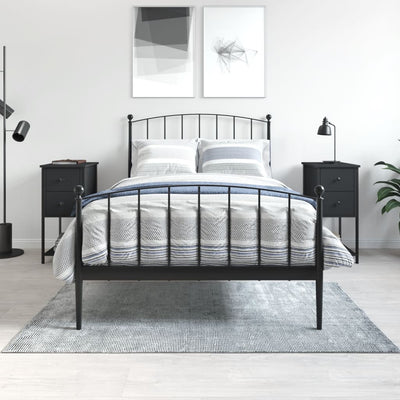 Musta yöpöydät Antila 32x42x70cm (2 kpl puinen)