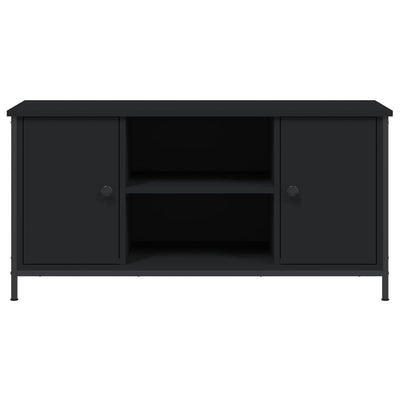 TV-taso musta 100x40x50 cm tekninen puu