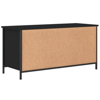 TV-taso musta 100x40x50 cm tekninen puu